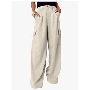 Size 6 Dokotoo Chiffon Silk Type Harlow Pants With  Cargo And Front Pockets